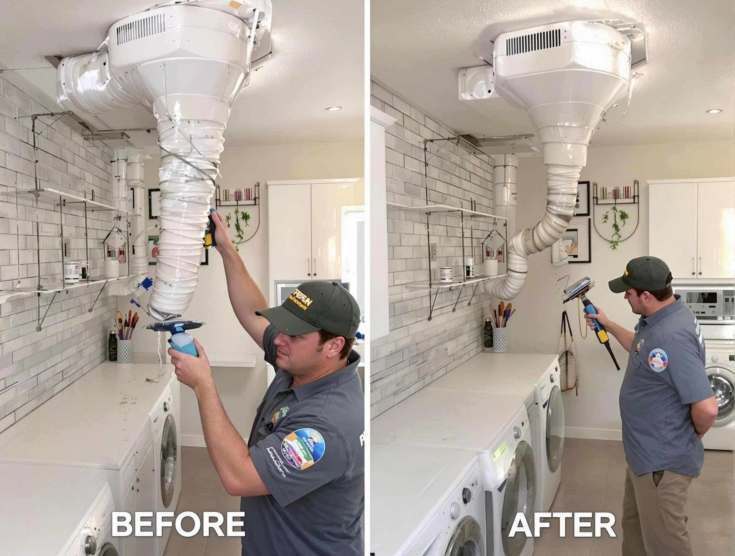 Professional dryer exhaust vent cleaning by Hempfield Dryer Vent Cleaning in Hempfield