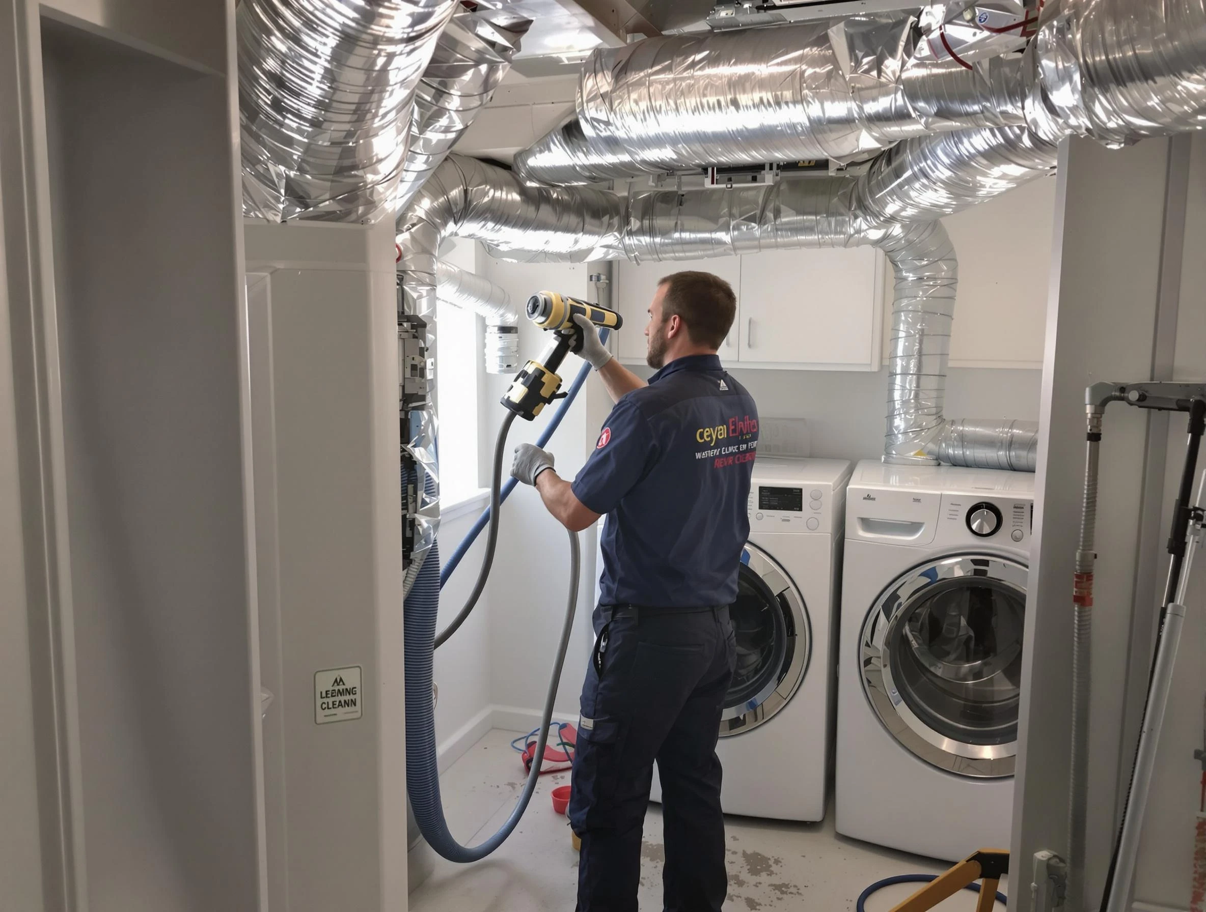 Hempfield Dryer Vent Cleaning specialist using advanced equipment for thorough duct cleaning in Hempfield