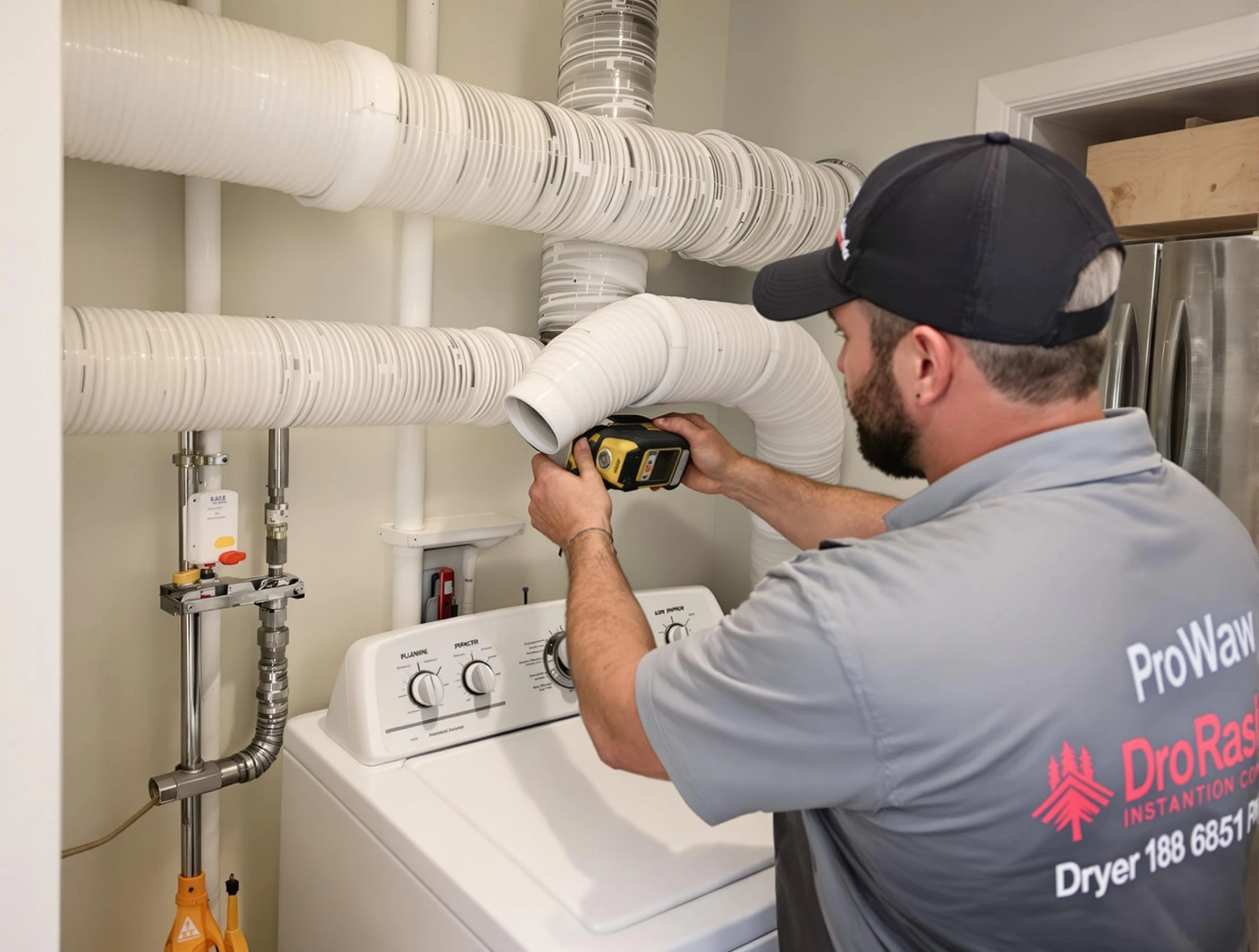 Professional dryer vent hose installation by Hempfield Dryer Vent Cleaning in Hempfield