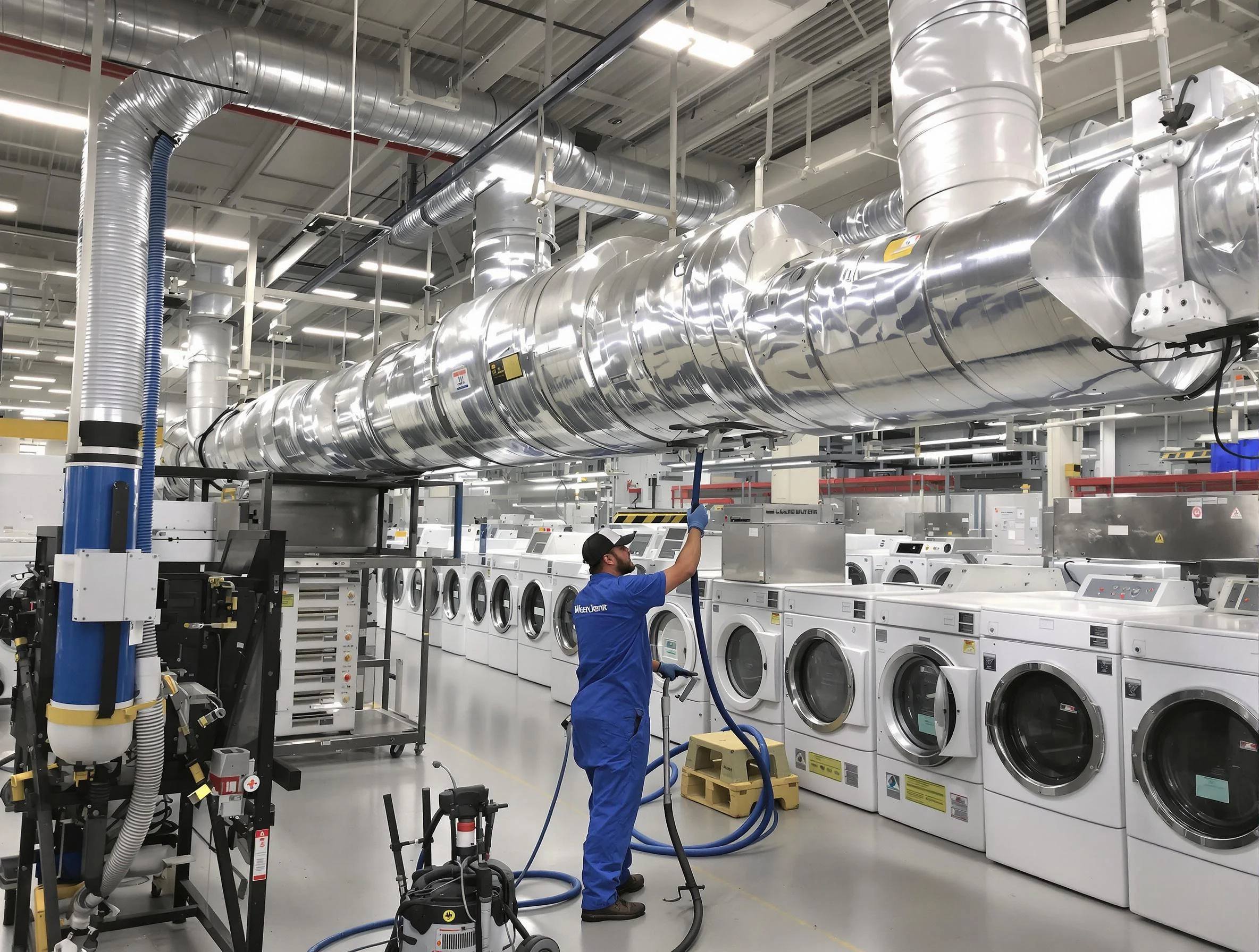 Hempfield Dryer Vent Cleaning team performing heavy-duty industrial dryer vent cleaning in Hempfield